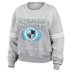 WEAR by Erin Andrews Women's Cropped Pullover Sweatshirt - Carolina Panthers