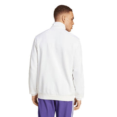 Real Madrid Originals Terrace Icons Collection Half-Zip Top - Adidas White