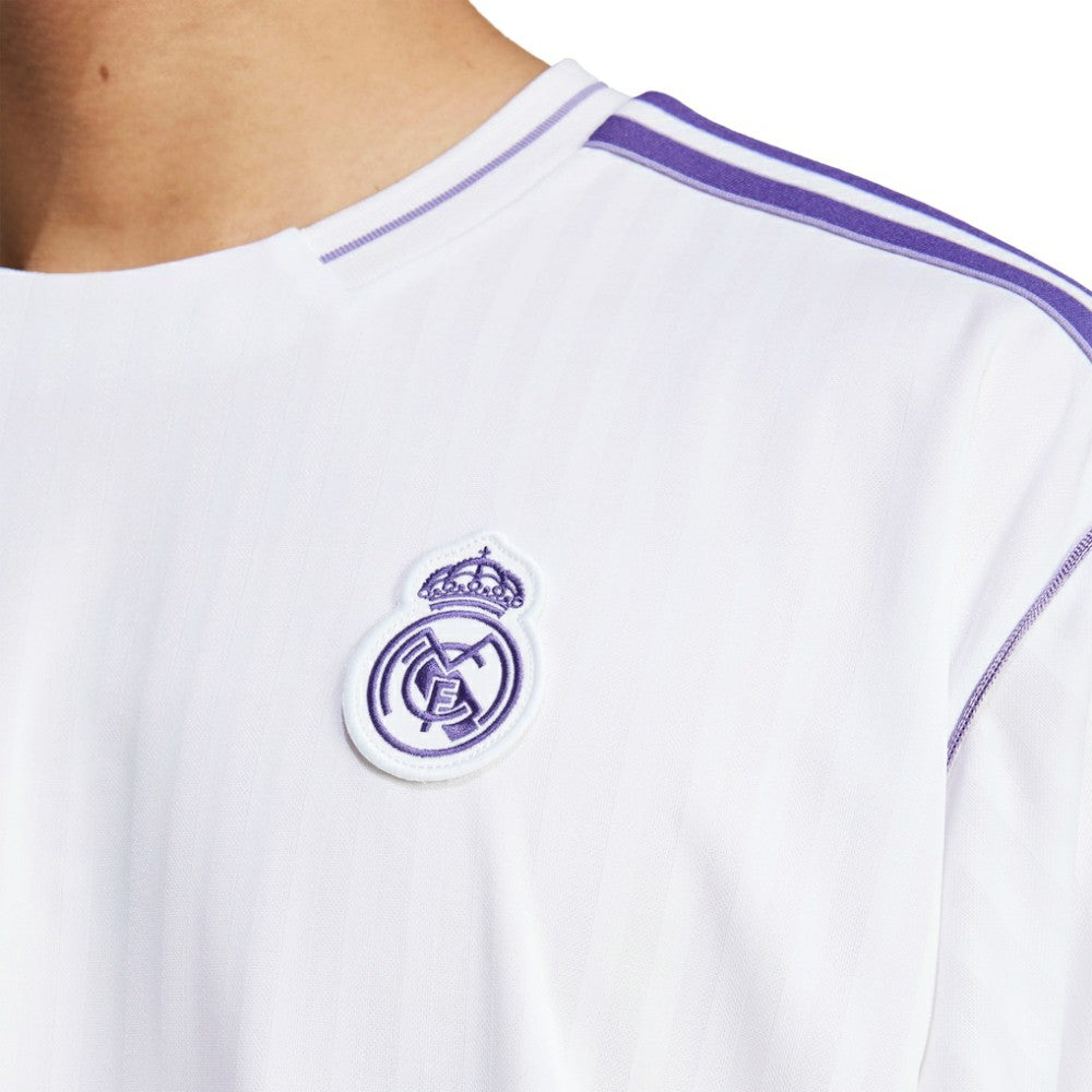 Real Madrid Originals Terrace Icons Collection Fashion Jersey - Adidas White