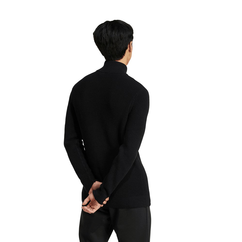 Germany National Team Originals 125th Anniversary Culturewear Half-Zip Rib-Knit Top - Adidas Black