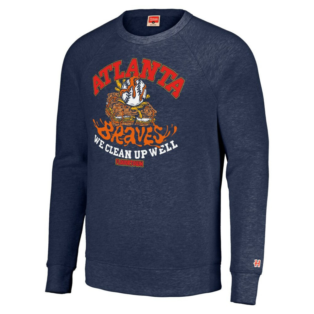 MLB Atlanta Braves MLB x Guy Fieri’s Flavortown Unisex Tri-Blend Pullover Sweatshirt