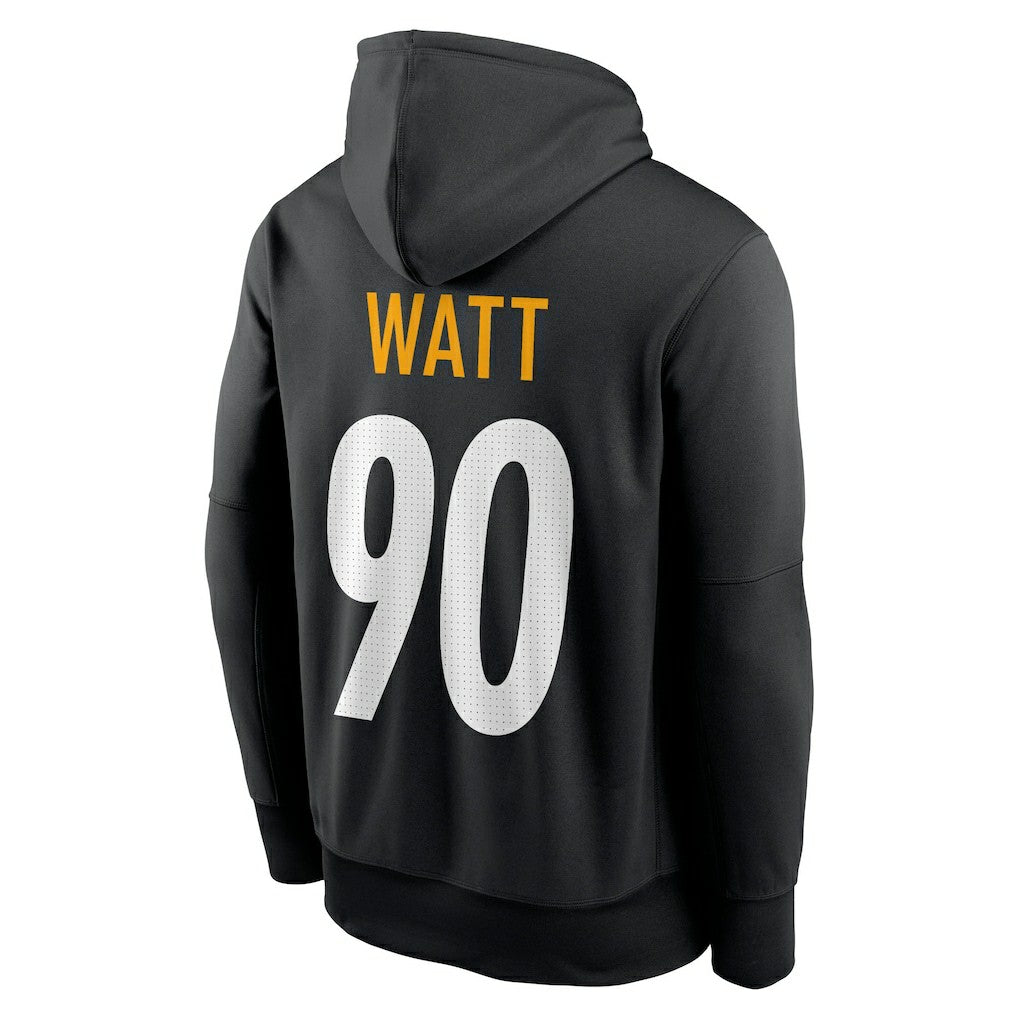 T.J. Watt  Player Name & Number Therma Hoodie - Pittsburgh Steelers