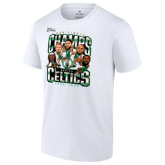 NBA Boston Celtics 2024 NBA Finals Champions Pull Up Jumper Caricature T-Shirt