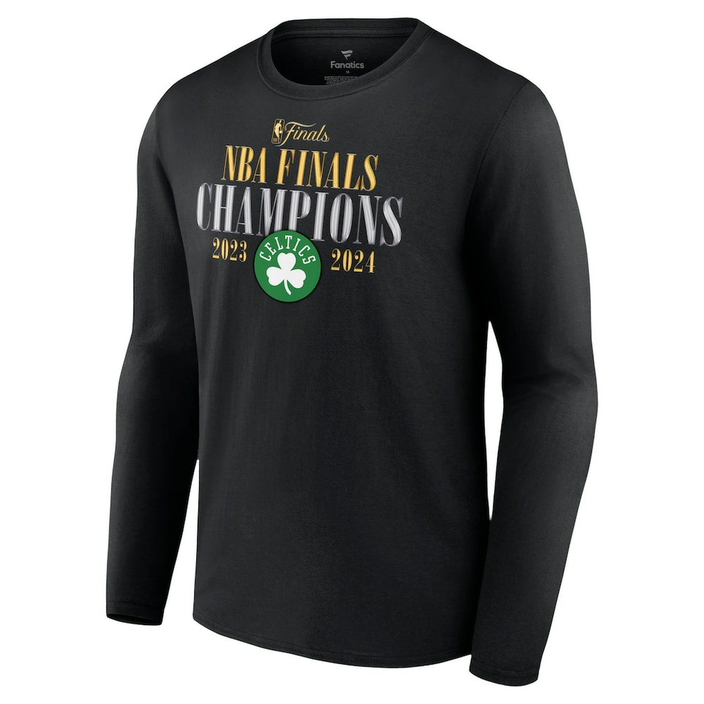 NBA Boston Celtics 2024 NBA Finals Champions Fade Away Jumper Roster Signature Long Sleeve T-Shirt