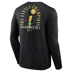NBA Boston Celtics 2024 NBA Finals Champions Fade Away Jumper Roster Signature Long Sleeve T-Shirt