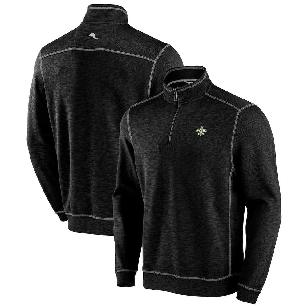 Tobago Bay Tri-Blend Half-Zip Sweatshirt - New Orleans Saints