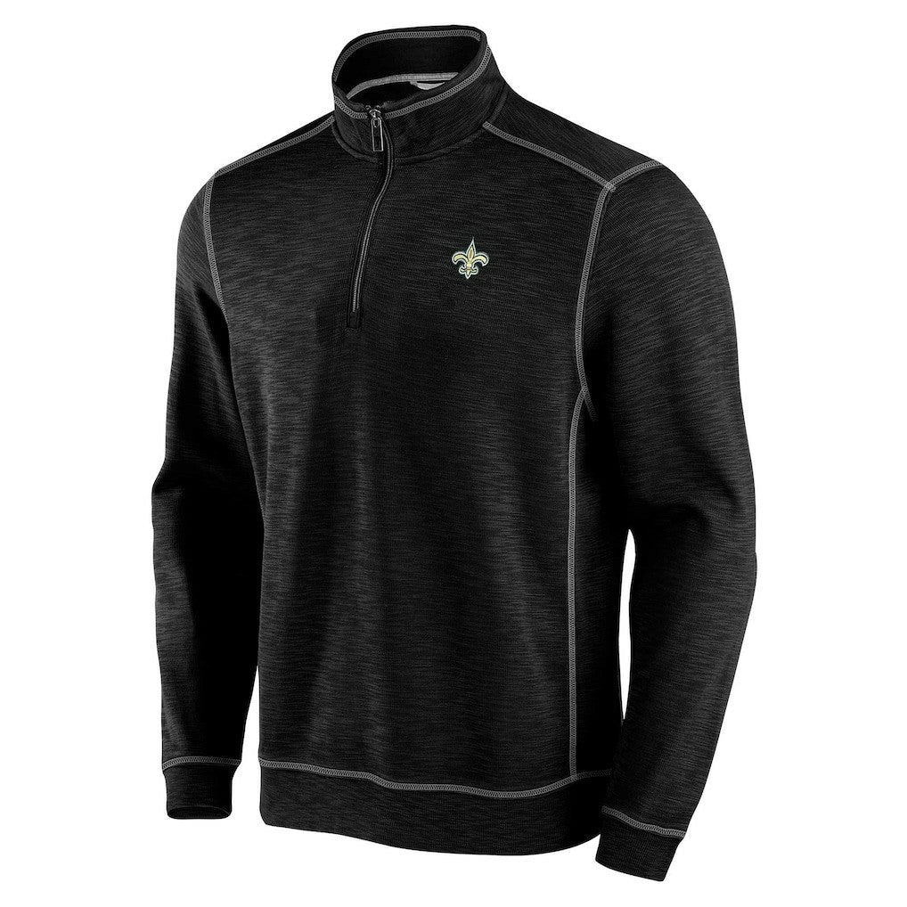 Tobago Bay Tri-Blend Half-Zip Sweatshirt - New Orleans Saints