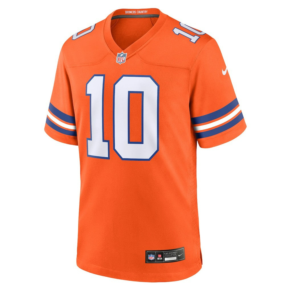 Bo Nix  Mile High Collection 1977 Throwback Player Game Jersey - Denver Broncos