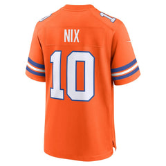 Bo Nix  Mile High Collection 1977 Throwback Player Game Jersey - Denver Broncos