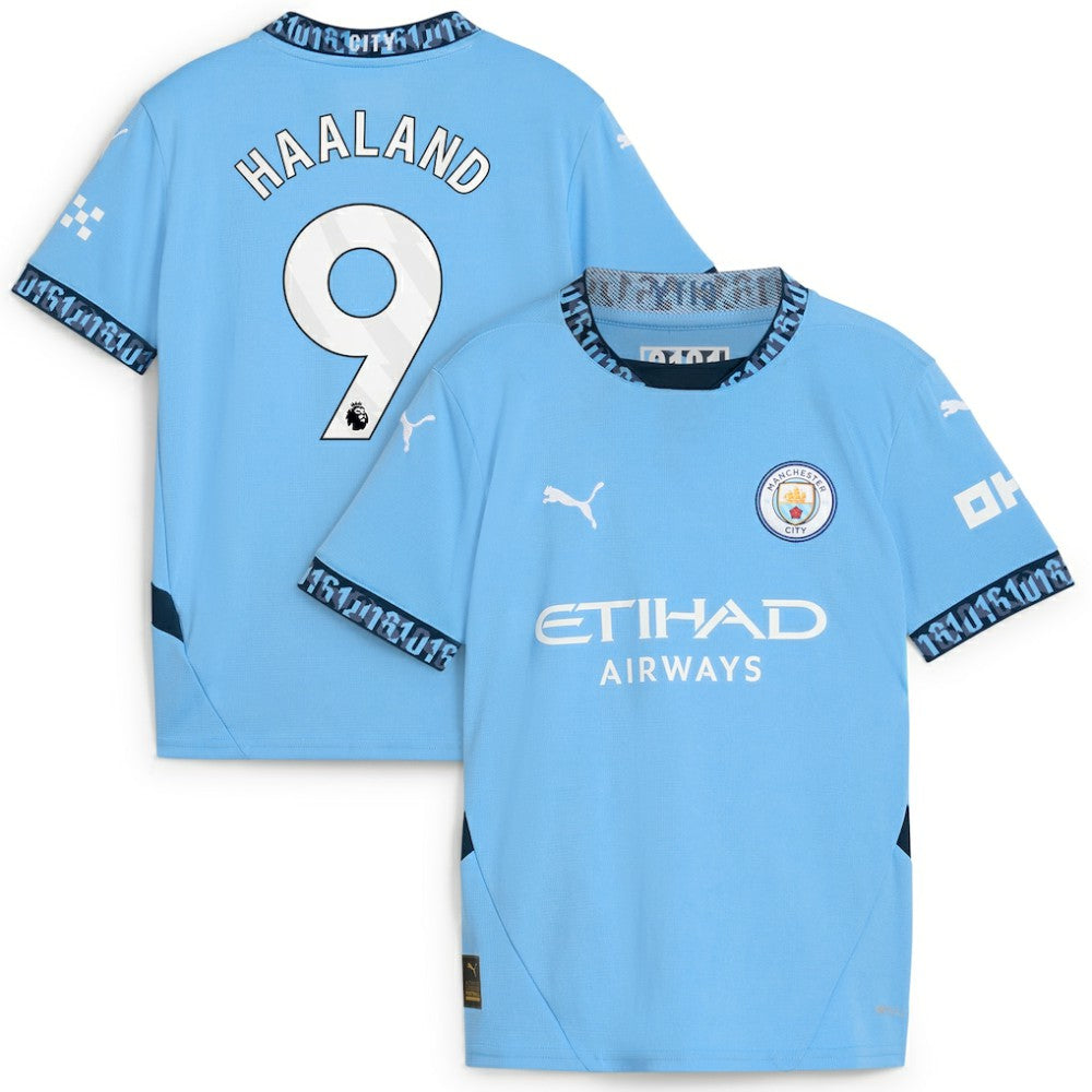 Erling Haaland Manchester City Youth 2024/25 Home Replica Player Jersey - Puma Light Blue
