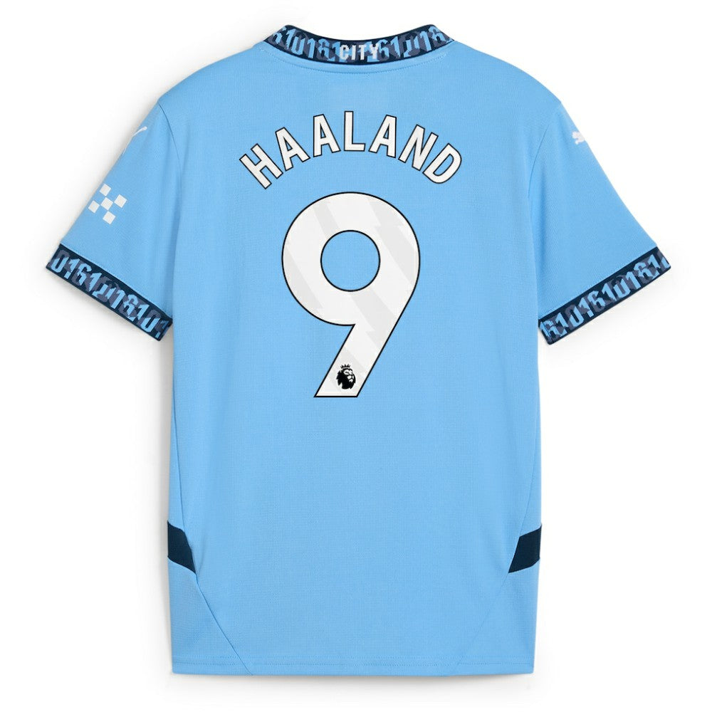 Erling Haaland Manchester City Youth 2024/25 Home Replica Player Jersey - Puma Light Blue