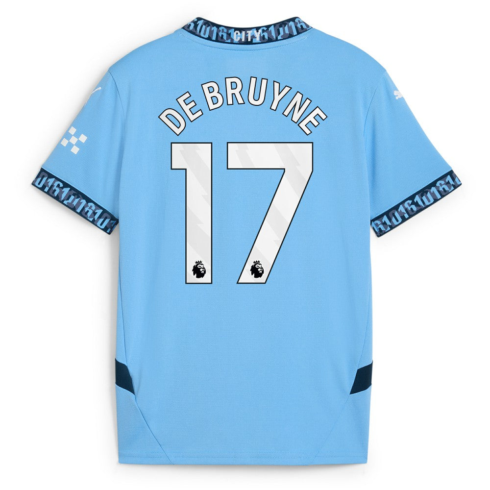 Kevin De Bruyne Manchester City Youth 2024/25 Home Replica Player Jersey - Puma Light Blue