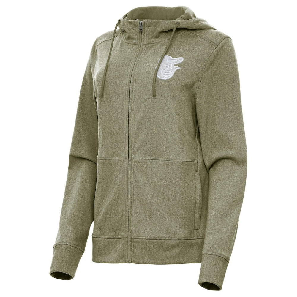 MLB Baltimore Orioles Antigua Women's Seeker Full-Zip Hoodie Jacket