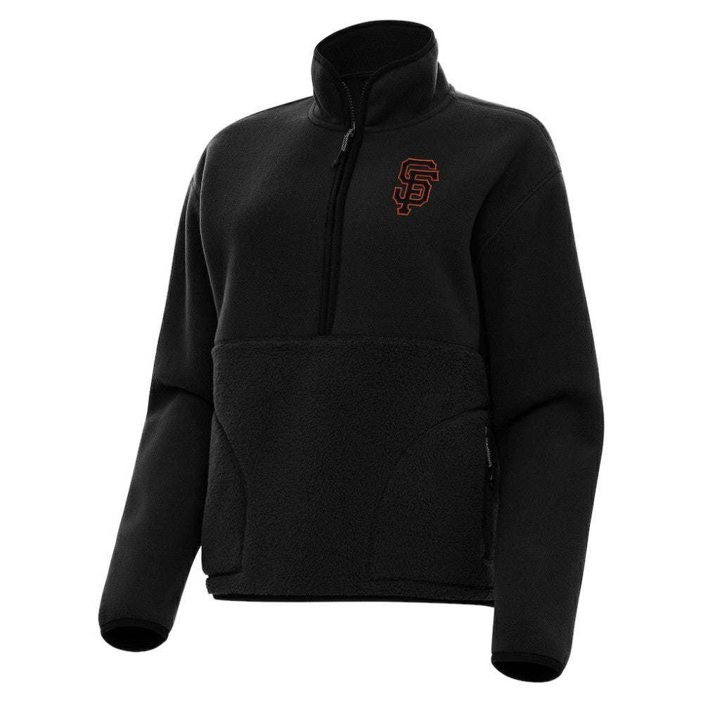 MLB San Francisco Giants Antigua Women's Figure Half-Zip Sweatshirt