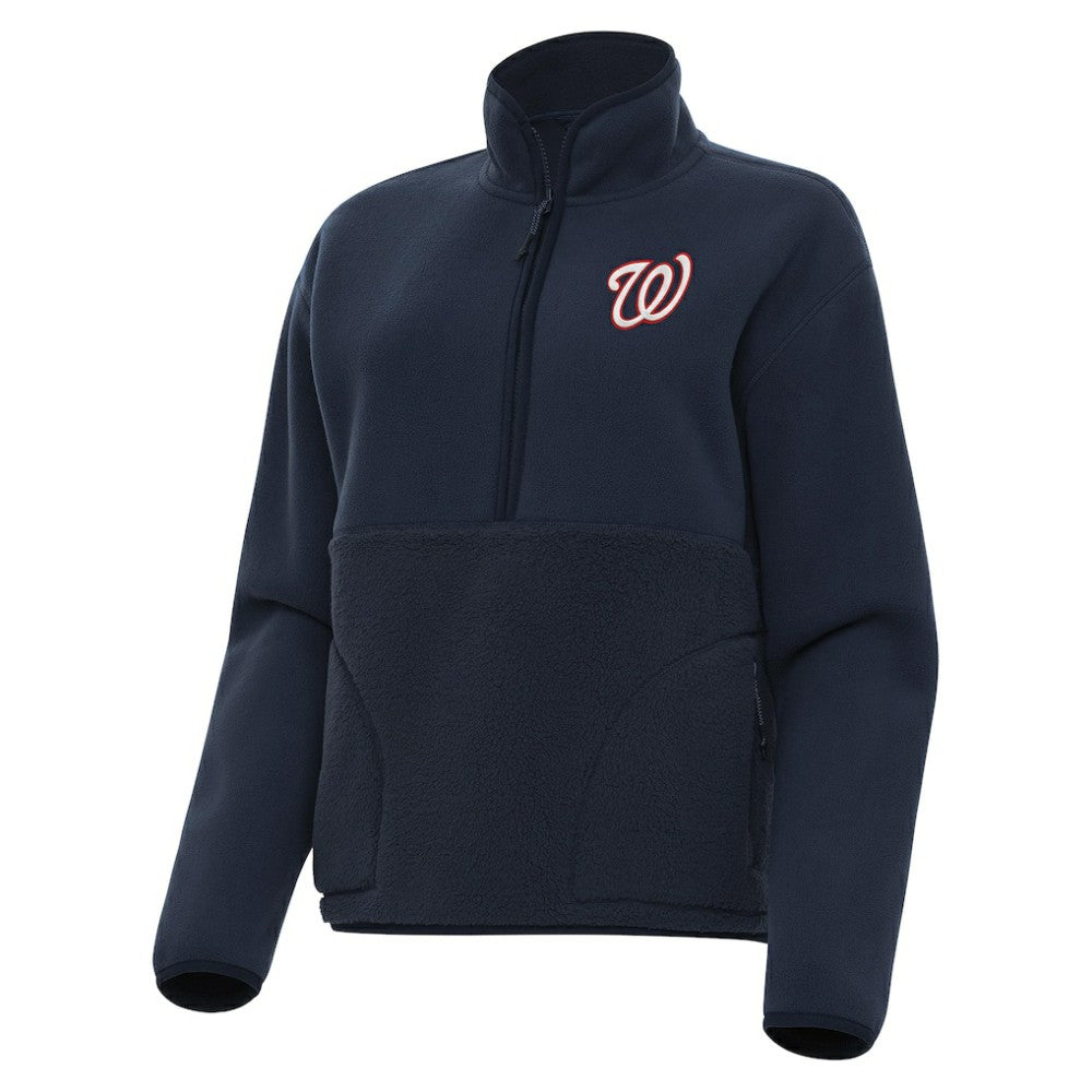 MLB Washington Nationals Antigua Women's Figure Half-Zip Sweatshirt