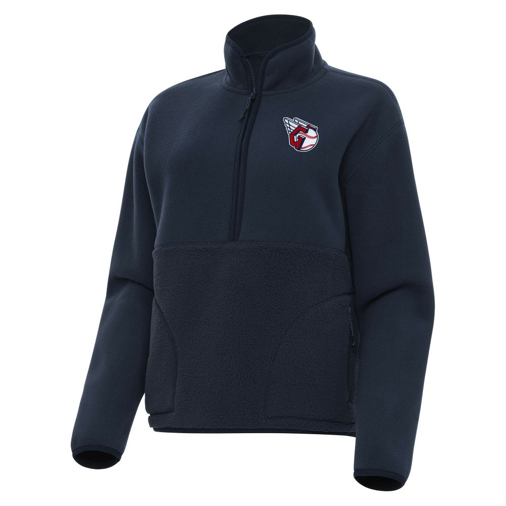 MLB Cleveland Guardians Antigua Women's Figure Half-Zip Sweatshirt
