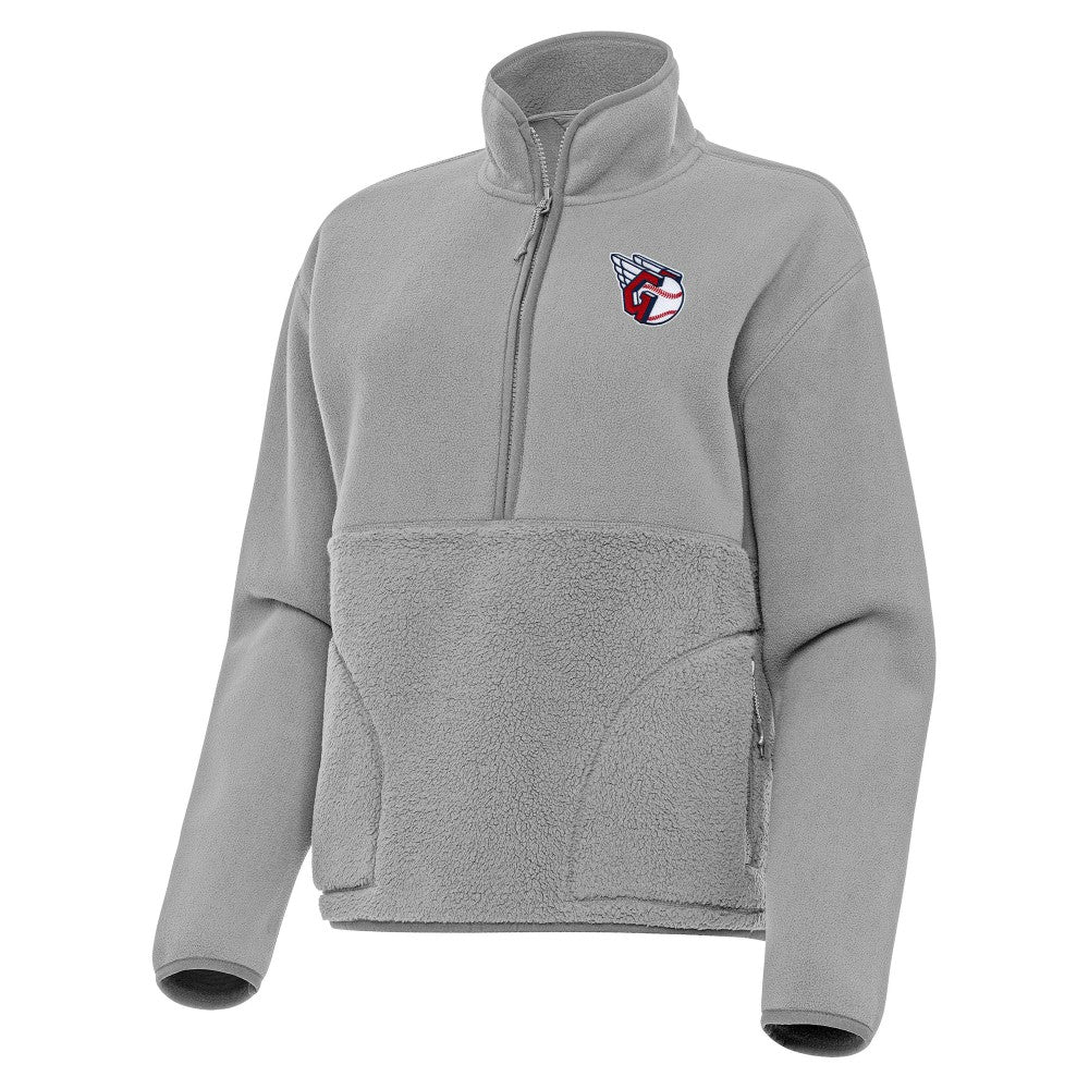 MLB Cleveland Guardians Antigua Women's Figure Half-Zip Sweatshirt