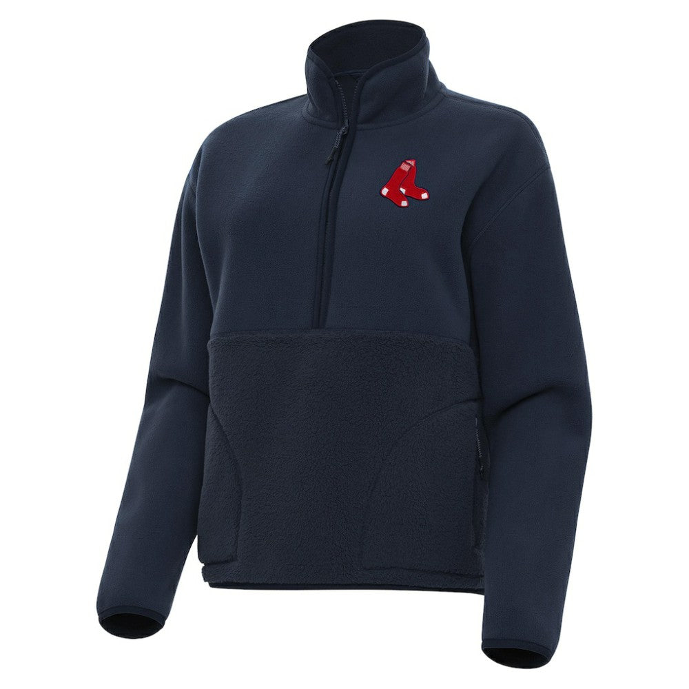 MLB Boston Red Sox Antigua Women's Figure Half-Zip Sweatshirt