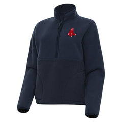 MLB Boston Red Sox Antigua Women's Figure Half-Zip Sweatshirt