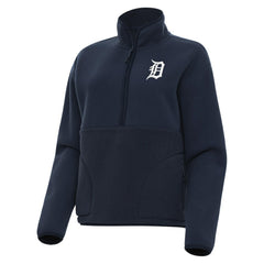 MLB Detroit Tigers Antigua Women's Figure Half-Zip Sweatshirt