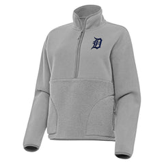 MLB Detroit Tigers Antigua Women's Figure Half-Zip Sweatshirt