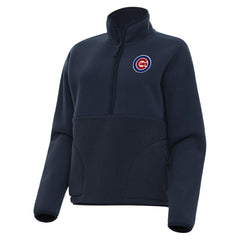 MLB Chicago Cubs Antigua Women's Figure Half-Zip Sweatshirt
