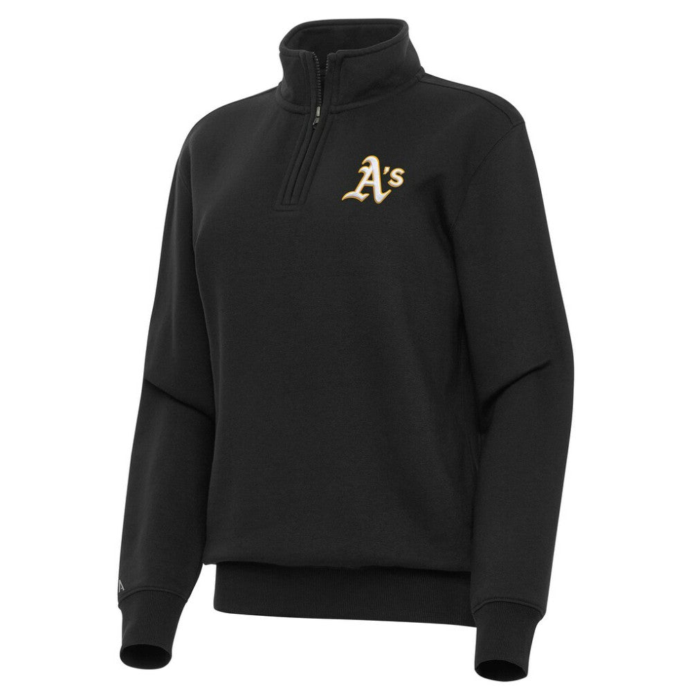 MLB Athletics Antigua Women's Victory Quarter-Zip Sweatshirt