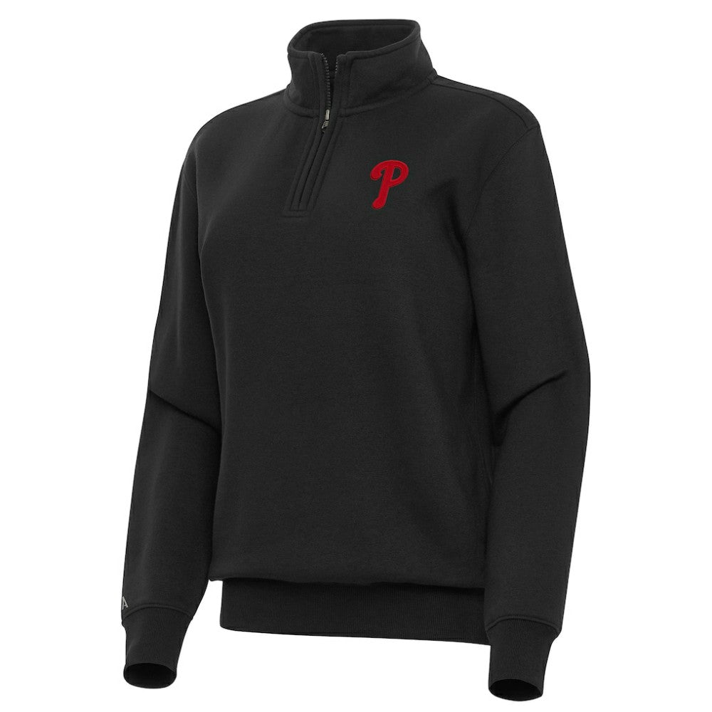 MLB Philadelphia Phillies Antigua Women's Victory Quarter-Zip Sweatshirt