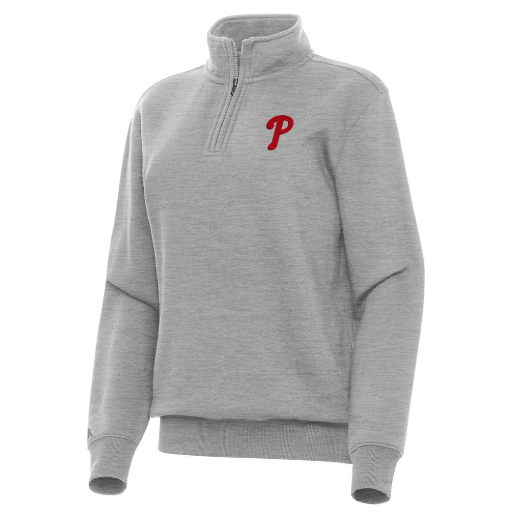 MLB Philadelphia Phillies Antigua Women's Victory Quarter-Zip Sweatshirt