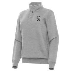 MLB Colorado Rockies Antigua Women's Victory Quarter-Zip Sweatshirt