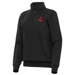 MLB Boston Red Sox Antigua Women's Victory Quarter-Zip Sweatshirt