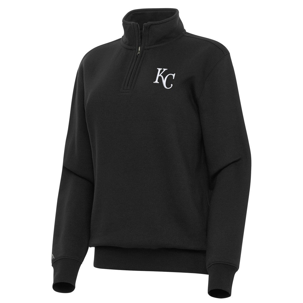 MLB Kansas City Royals Antigua Women's Victory Quarter-Zip Sweatshirt