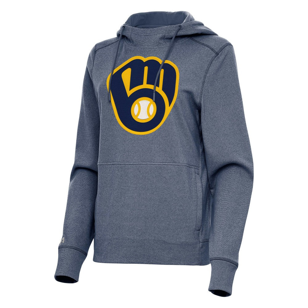 MLB Milwaukee Brewers Antigua Women's Justice Pullover Hoodie