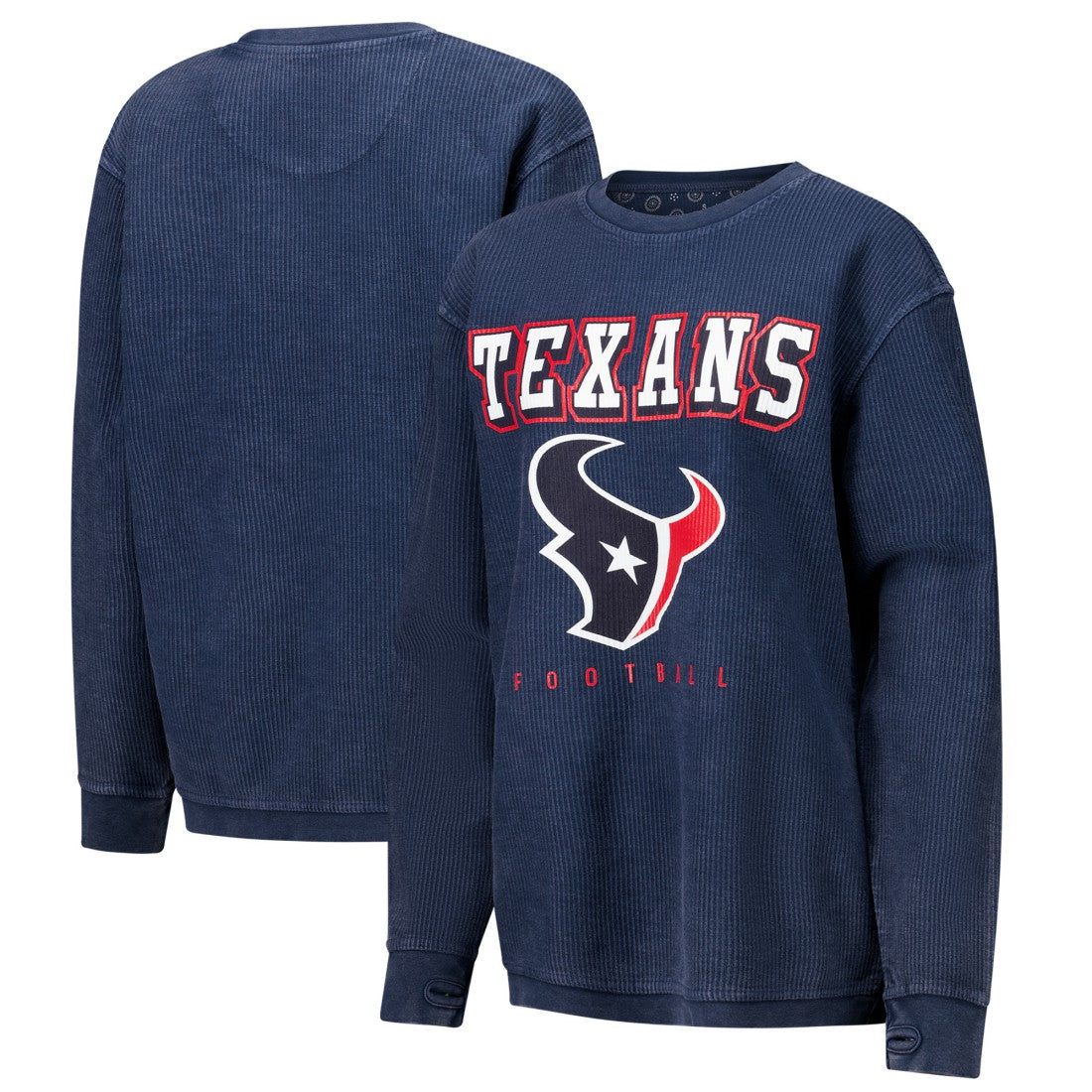 G-III 4Her by Carl Banks Women's Comfy Cord Pullover Sweatshirt - Houston Texans