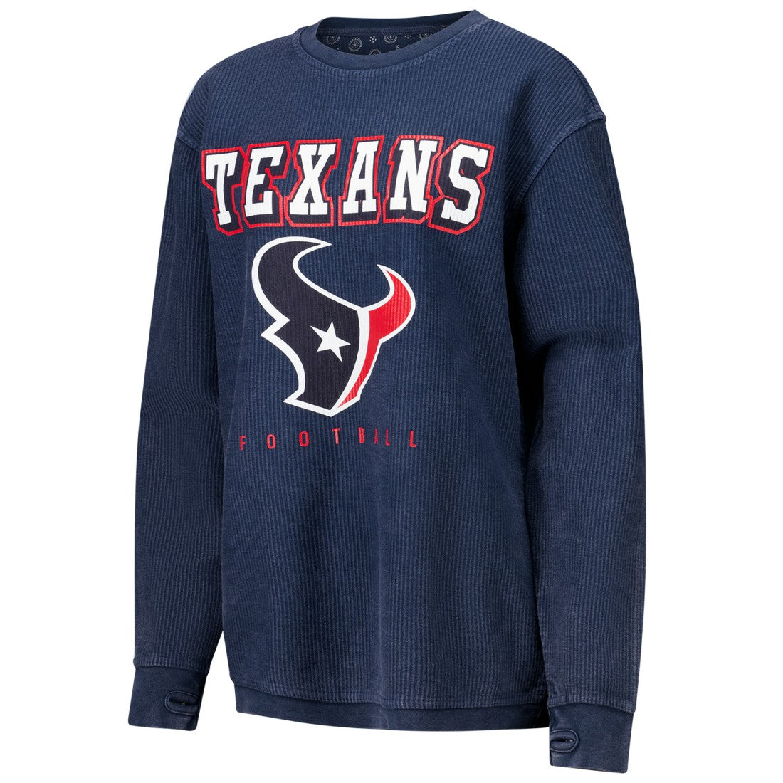 G-III 4Her by Carl Banks Women's Comfy Cord Pullover Sweatshirt - Houston Texans