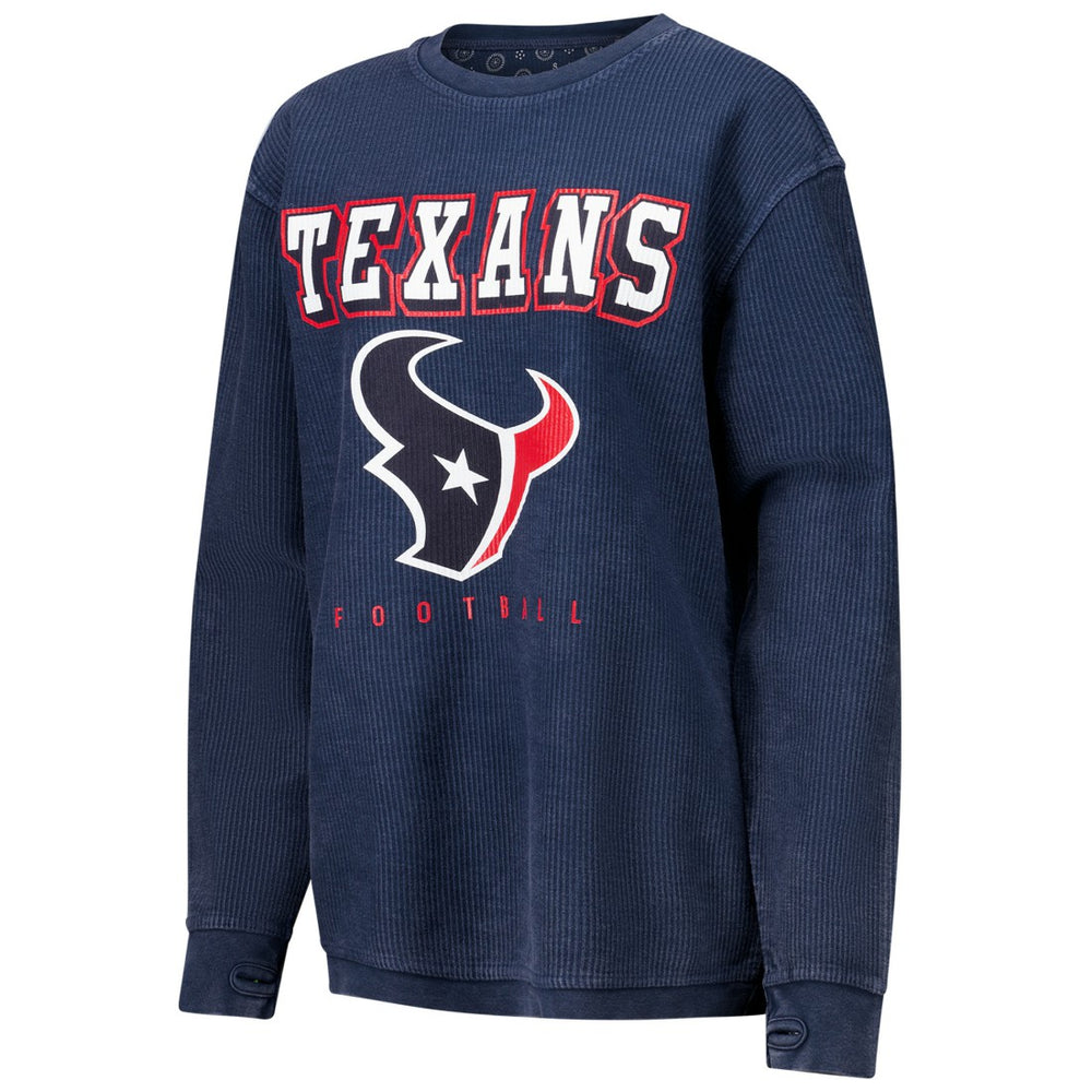 G-III 4Her by Carl Banks Women's Comfy Cord Pullover Sweatshirt - Houston Texans
