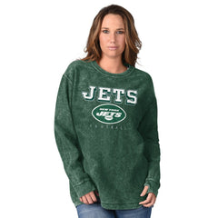 G-III 4Her by Carl Banks Women's Comfy Cord Pullover Sweatshirt - New York Jets