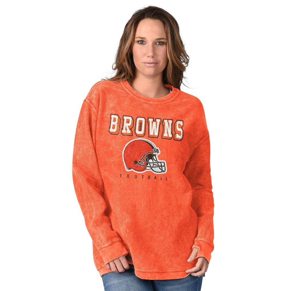 G-III 4Her by Carl Banks Women's Comfy Cord Pullover Sweatshirt - Cleveland Browns