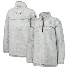 G-III 4Her by Carl Banks Women's Sherpa Quarter-Zip Jacket - Houston Texans