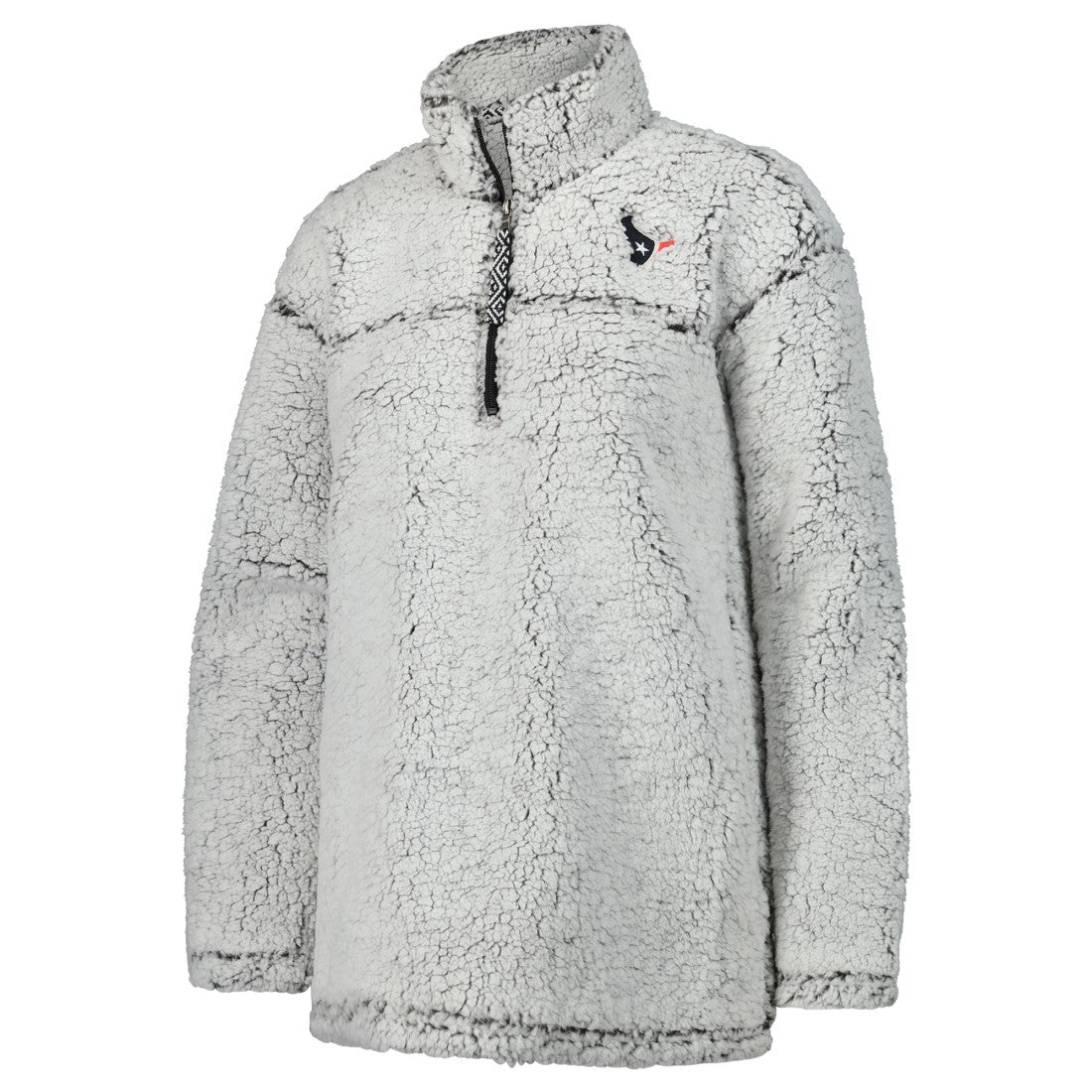 G-III 4Her by Carl Banks Women's Sherpa Quarter-Zip Jacket - Houston Texans