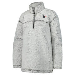 G-III 4Her by Carl Banks Women's Sherpa Quarter-Zip Jacket - Houston Texans