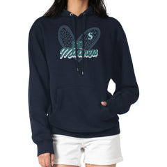 MLB Seattle Mariners G-III 4Her by Carl Banks Women's Leopard Heart Pullover Hoodie