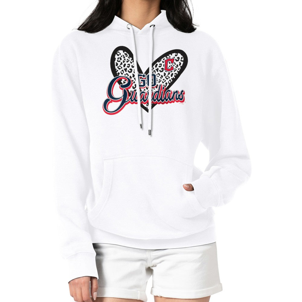 MLB Cleveland Guardians G-III 4Her by Carl Banks Women's Leopard Heart Pullover Hoodie