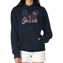 MLB St. Louis Cardinals G-III 4Her by Carl Banks Women's Leopard Heart Pullover Hoodie