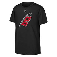 NHL Black Seth Jarvis Carolina Hurricanes Youth Player Name & Number T-Shirt
