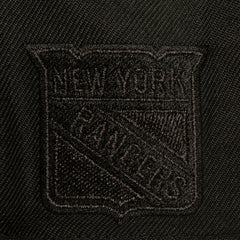 NHL Black New York Rangers Mitchell & Ness Soul Strike Pearl Tonal Snapback Hat