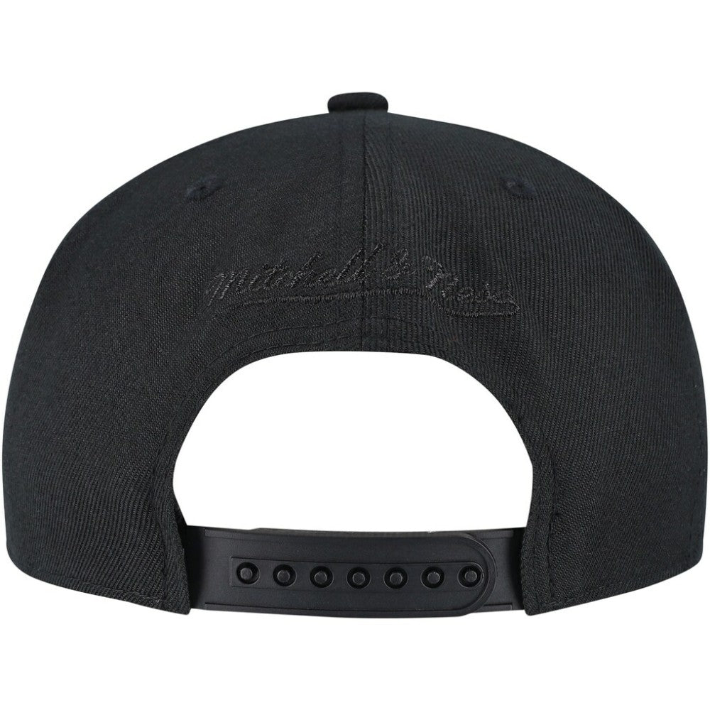 NHL Black Pittsburgh Penguins Mitchell & Ness Soul Strike Pearl Tonal Snapback Hat