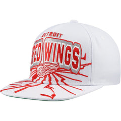 NHL White Detroit Red Wings Mitchell & Ness Youth After Shock Snapback Hat