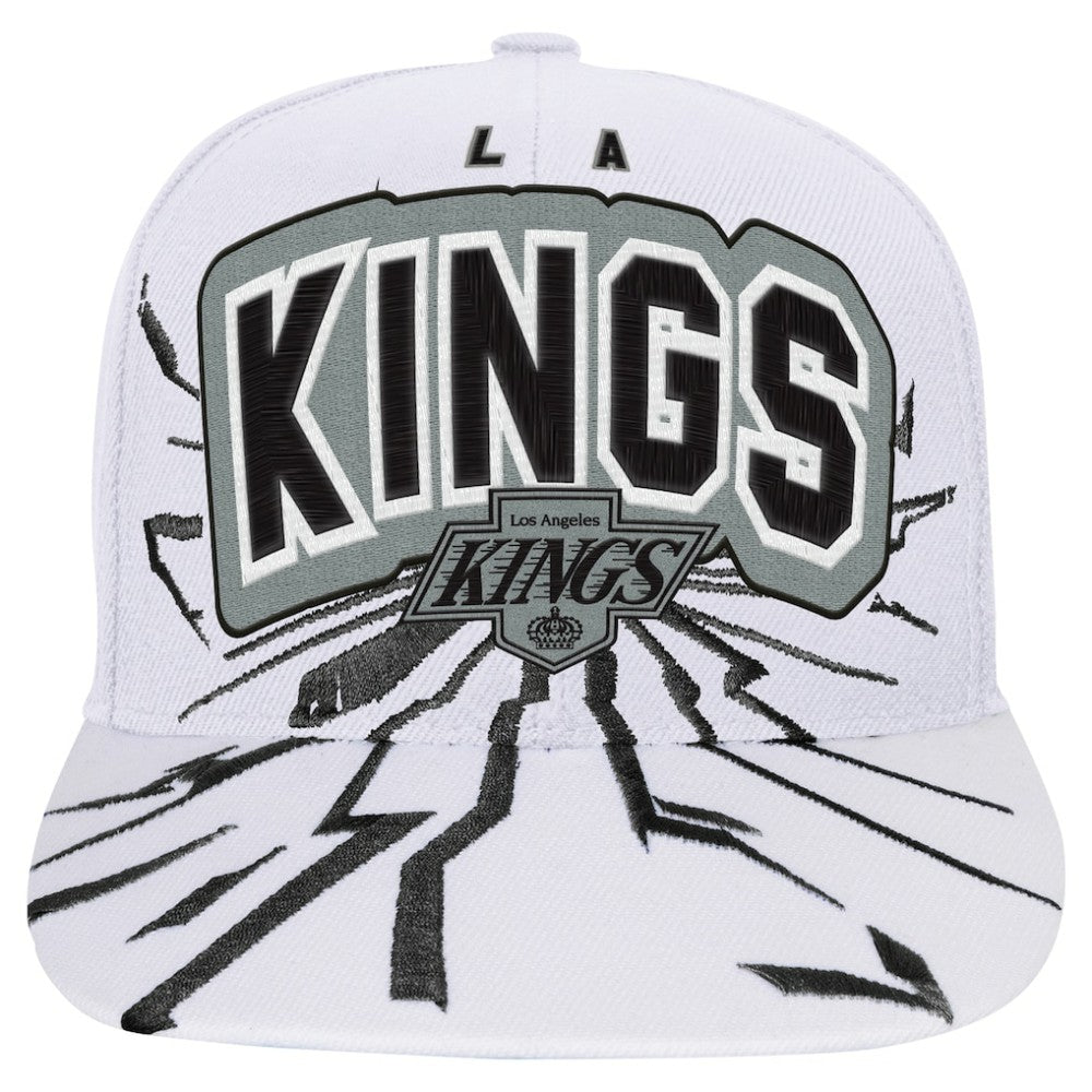 NHL White Los Angeles Kings Mitchell & Ness Youth After Shock Snapback Hat