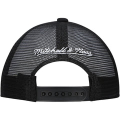 NHL Black Chicago Blackhawks Mitchell & Ness Youth Core Trucker Adjustable Hat